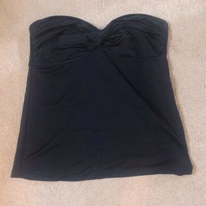 Black tankini top
